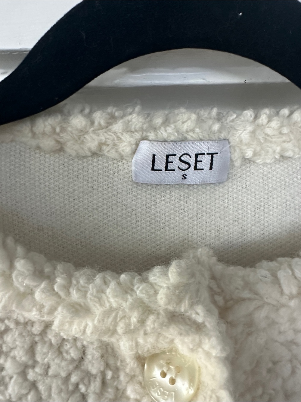 LESET Cream Mica Button-Up Jacket - Picture 2 of 4
